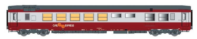 LS Models LS40107 - H0 - Speisewagen Gril Express, SNCF, Ep. IV - Wagen 1